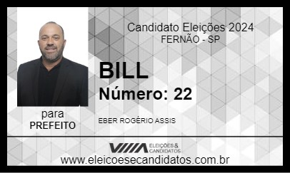 Candidato BILL 2024 - FERNÃO - Eleições