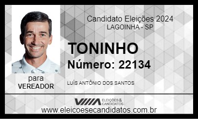 Candidato TONINHO 2024 - LAGOINHA - Eleições