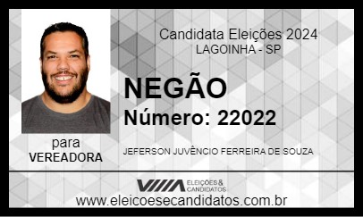 Candidato NEGÃO 2024 - LAGOINHA - Eleições