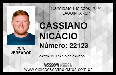 Candidato CASSIANO NICÁCIO 2024 - LAGOINHA - Eleições