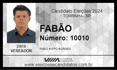 Candidato FABÃO 2024 - TORRINHA - Eleições