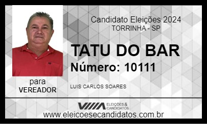 Candidato TATU DO BAR 2024 - TORRINHA - Eleições