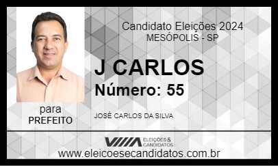 Candidato J CARLOS 2024 - MESÓPOLIS - Eleições