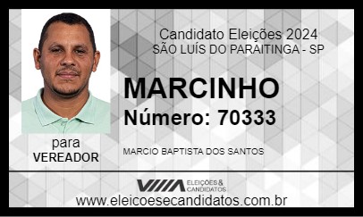 Candidato MARCINHO 2024 - SÃO LUÍS DO PARAITINGA - Eleições