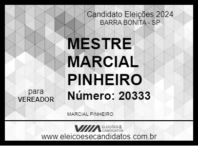 Candidato MESTRE MARCIAL PINHEIRO 2024 - BARRA BONITA - Eleições