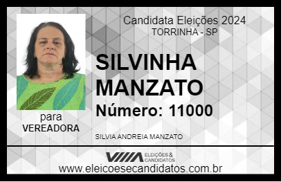 Candidato SILVINHA MANZATO 2024 - TORRINHA - Eleições