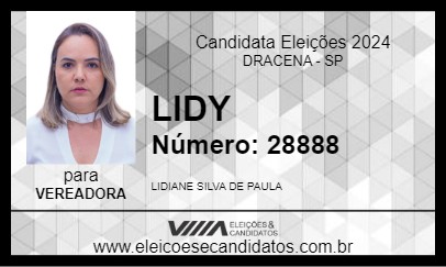 Candidato LIDY 2024 - DRACENA - Eleições