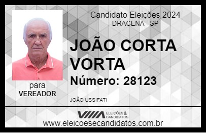 Candidato JOÃO CORTA VORTA 2024 - DRACENA - Eleições