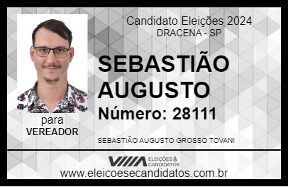 Candidato SEBASTIÃO AUGUSTO 2024 - DRACENA - Eleições