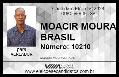 Candidato CANHOTO DA HORTA 2024 - OURO VERDE - Eleições