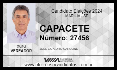 Candidato CAPACETE 2024 - MARÍLIA - Eleições