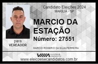 Candidato MARCIO DA ESTAÇÃO 2024 - MARÍLIA - Eleições