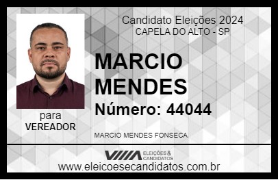 Candidato MÁRCIO FONSECA 2024 - CAPELA DO ALTO - Eleições