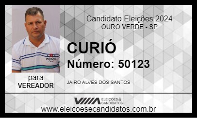 Candidato CURIÓ 2024 - OURO VERDE - Eleições