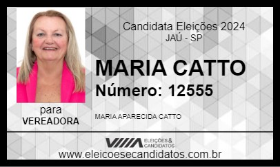 Candidato MARIA CATTO 2024 - JAÚ - Eleições