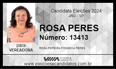 Candidato ROSA PERES 2024 - JAÚ - Eleições