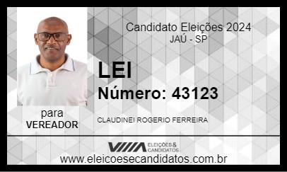 Candidato LEI 2024 - JAÚ - Eleições