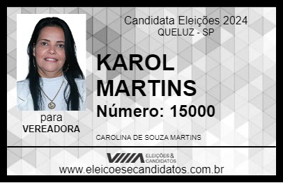 Candidato KAROL MARTINS 2024 - QUELUZ - Eleições