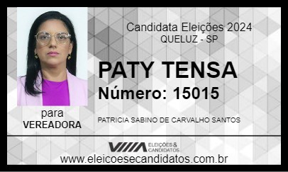 Candidato PATY TENSA 2024 - QUELUZ - Eleições