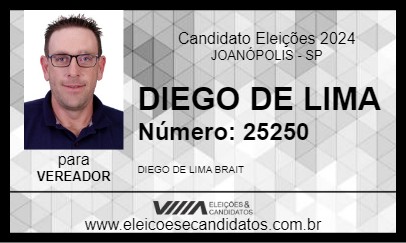 Candidato DIEGO BRAIT 2024 - JOANÓPOLIS - Eleições