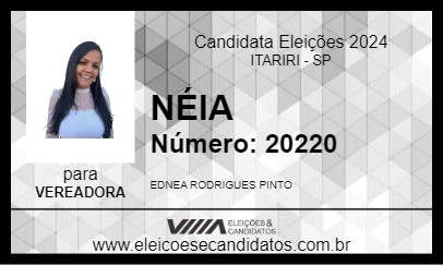 Candidato NÉIA 2024 - ITARIRI - Eleições