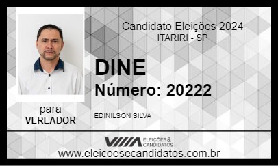 Candidato DINE 2024 - ITARIRI - Eleições