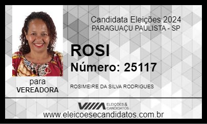 Candidato ROSI 2024 - PARAGUAÇU PAULISTA - Eleições