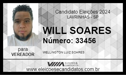 Candidato WILL SOARES 2024 - LAVRINHAS - Eleições