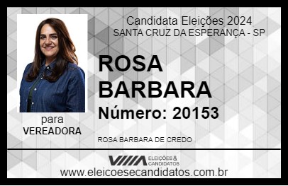 Candidato ROSA BARBARA 2024 - SANTA CRUZ DA ESPERANÇA - Eleições