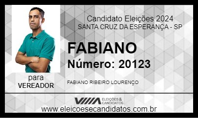 Candidato FABIANO 2024 - SANTA CRUZ DA ESPERANÇA - Eleições