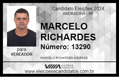 Candidato MARCELO RICHARDES 2024 - ANDRADINA - Eleições