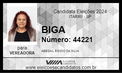 Candidato BIGA 2024 - ITARIRI - Eleições