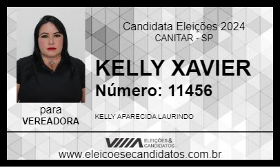 Candidato KELLY XAVIER 2024 - CANITAR - Eleições