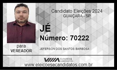 Candidato JÉ 2024 - GUAIÇARA - Eleições