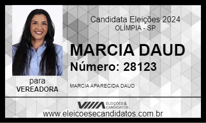 Candidato MARCIA DAUD 2024 - OLÍMPIA - Eleições