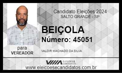 Candidato BEIÇOLA 2024 - SALTO GRANDE - Eleições