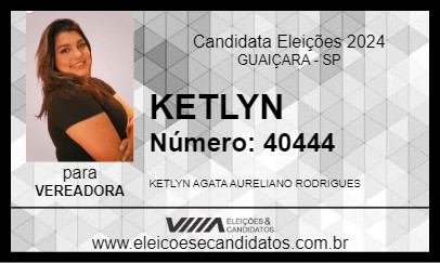 Candidato KETLYN 2024 - GUAIÇARA - Eleições