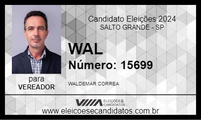 Candidato WAL 2024 - SALTO GRANDE - Eleições