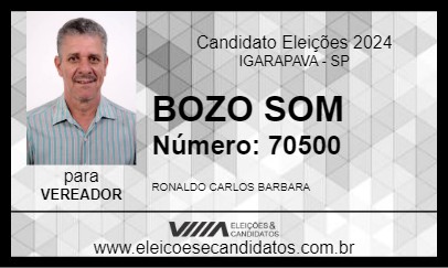 Candidato BOZO SOM 2024 - IGARAPAVA - Eleições