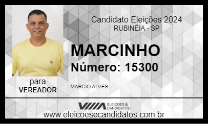 Candidato MARCINHO 2024 - RUBINÉIA - Eleições