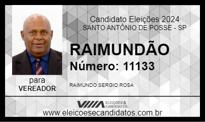 Candidato RAIMUNDÃO 2024 - SANTO ANTÔNIO DE POSSE - Eleições