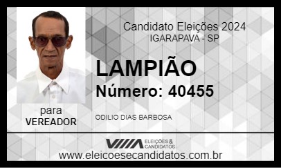 Candidato LAMPIÃO 2024 - IGARAPAVA - Eleições