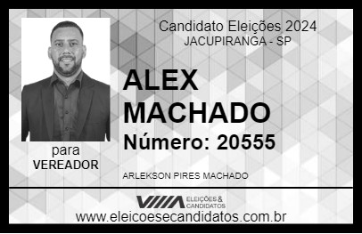 Candidato ALEX MACHADO 2024 - JACUPIRANGA - Eleições