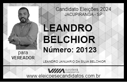 Candidato LEANDRO BELCHIOR 2024 - JACUPIRANGA - Eleições