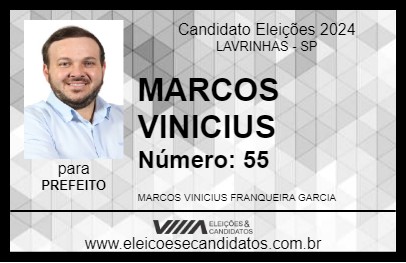 Candidato MARCOS VINICIUS 2024 - LAVRINHAS - Eleições