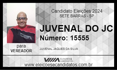 Candidato JUVENAL DO JC 2024 - SETE BARRAS - Eleições