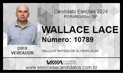 Candidato WALLACE LACE 2024 - PORANGABA - Eleições