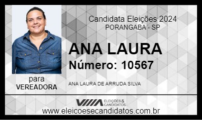 Candidato ANA LAURA 2024 - PORANGABA - Eleições