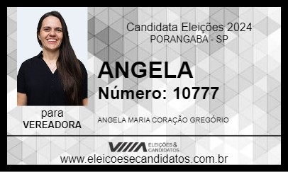 Candidato ANGELA 2024 - PORANGABA - Eleições