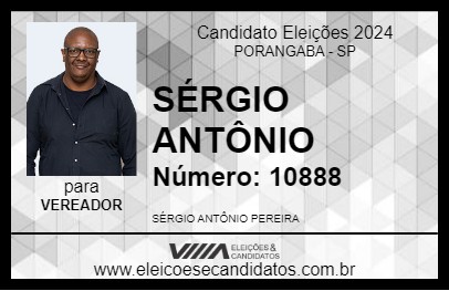 Candidato SÉRGIO ANTÔNIO 2024 - PORANGABA - Eleições